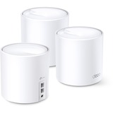 TP-Link Deco X60 V3.2, Routeur maillé Blanc, 3 pcs, 2.4 GHz / 5 GHz Dual-band