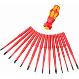 Wera Kraftform Kompakt Turbo i 1, 16 pièces, Clés mixtes à cliquet Rouge/Jaune