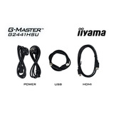 iiyama G-Master Black Hawk G2441HSU-B1 23.8" Moniteur gaming  Noir, 144 Hz, HDMI, DisplayPort, USB, audio, AMD Free-Sync