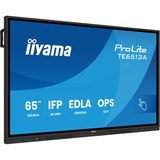 iiyama ProLite TE6513A-B1AG, Affichage public Noir, Touch, HDMI, DisplayPort, Audio, LAN, WiFi 6, USB-C, Android 14