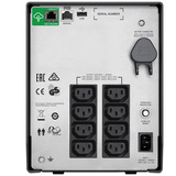 APC Smart-UPS SMC1500IC Alimentation de secours Noir, 8x C13, USB, SmartConnect, 1500 VA