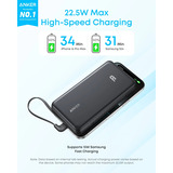 Anker Zolo Power Bank 22.5W, Powerbank Noir