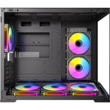 Antec  boîtier mini tower Noir | 2x USB-A | 1x USB-C | RGB | Window