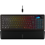 Corsair VANGUARD 96 RGB clavier gaming mécanique Noir, Layout BE (AZERTY), Corsair MLX Plasma, 96%, AZERTY BE, Corsair MLX Plasma, 96%, hot-swappable