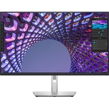 Dell P3223QE 32" 4K Ultra HD Moniteur Noir/argent, 1x DisplayPort, 1x HDMI, 1x USB-C, 4x USB-A, 1x RJ-45