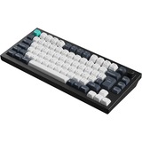 Keychron Q1 Max-M4Z QMK, clavier Noir, Layout BE, Gateron Jupiter Banana, RGB led, 75%, Hot-swappable, Bluetooth, 2.4GHz