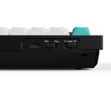 Keychron Q1 Max-M4Z QMK, clavier Noir, Layout BE, Gateron Jupiter Banana, RGB led, 75%, Hot-swappable, Bluetooth, 2.4GHz