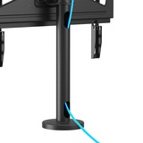 Neomounts DS42-430BL14 support verrouillable pour bureau TV, Montage Noir