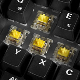 Sharkoon SKILLER SGK50 S4 Gen2 Wood PBT, clavier gaming Bois/Noir, Layout BE, Gateron G Pro 3.0 Yellow, BE Layout, Gateron G Pro 3.0 Yellow, RGB leds, Hot-swappable, 60%