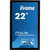 iiyama ProLite TF2234MC-B7X, Affichage public Noir, 54,6 cm (21.5"), 1920 x 1080 pixels, Full HD, LED, 8 ms, Noir