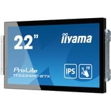 iiyama ProLite TF2234MC-B7X, Affichage public Noir, 54,6 cm (21.5"), 1920 x 1080 pixels, Full HD, LED, 8 ms, Noir