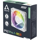 ARCTIC P12 Pro A-RGB ventilateur de boîtier Blanc, 120 x 120 x 25 mm, PWM, Ventilateur, 12 cm, 131 m³/h, Blanc