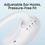 Anker Soundcore AeroFit 2 open-ear headset casque oreille ouverte Blanc, Bluetooth 5.4, IP55, 10h