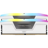 Corsair 32 Go DDR5-6000 (2x 16 Go) Kit, Mémoire vive Blanc, CMH32GX5M2E6000Z36W, Vengeance RGB, XMP