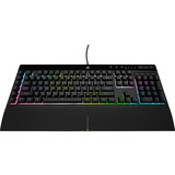 Corsair K55 RGB PRO XT, clavier gaming Noir, Layout États-Unis, Membrane, LED RGB