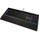 Corsair K55 RGB PRO XT, clavier gaming Noir, Layout États-Unis, Membrane, LED RGB