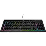 Corsair K55 RGB PRO XT, clavier gaming Noir, Layout États-Unis, Membrane, LED RGB