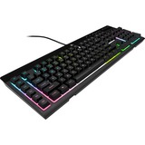 Corsair K55 RGB PRO XT, clavier gaming Noir, Layout États-Unis, Membrane, LED RGB