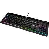 Corsair K55 RGB PRO XT, clavier gaming Noir, Layout États-Unis, Membrane, LED RGB
