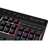 Corsair K55 RGB PRO XT, clavier gaming Noir, Layout États-Unis, Membrane, LED RGB
