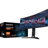 GIGABYTE MO34WQC2 34" 240Hz OLED Curved Moniteur UltraWide gaming  Noir, 2x HDMI, DisplayPort, 2x USB-A, USB-B, USB-C, KVM, Sound, 240 Hz