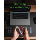 ICY BOX M.2 NVMe/SATA avec éclairage RGB, Boîtier disque dur Gris, USB 3.2 Gen 2 Type-C®