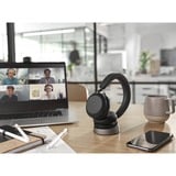 Jabra Evolve2 75 casque over-ear Noir, Link380c, Microsoft Teams