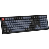 Keychron V6 Max-D1Z QMK RGB clavier mécanique Noir, Layout BE (AZERTY), Gateron Jupiter Red, 100%, Hot-swappable, Bluetooth, 2.4GHz