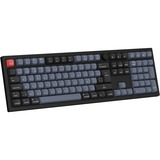 Keychron V6 Max-D1 QMK, clavier Noir, Layout BE, Gateron Jupiter Red, RGB leds, Hot-swappable, Bluetooth, 2.4GHz