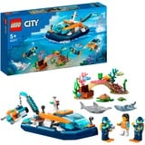 LEGO City - Le bateau d’exploration sous-marine, Jouets de construction 60377