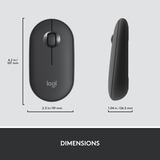 Logitech MK470 Slim, set de bureau Noir, Layout US (QWERTY), Mécanique des ciseaux, 1000 dpi