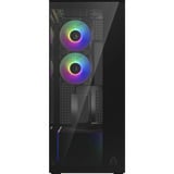ARCTIC Xtender VG (Mirror Black) boîtier midi tower Noir | 2x USB-A | 1x USB-C | RGB | Verre Trempé