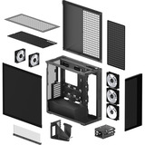 ARCTIC Xtender VG (Mirror Black) boîtier midi tower Noir | 2x USB-A | 1x USB-C | RGB | Verre Trempé