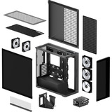ARCTIC Xtender VG (Mirror Black) boîtier midi tower Noir | 2x USB-A | 1x USB-C | RGB | Verre Trempé