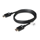 Club 3D HDMI à très haut débit, Câble Noir, 2 mètres, 4K 120Hz, 8K 60Hz, 48Gbps