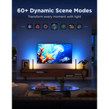 Govee RGBWIC TV Light Bar, Bande de LED Noir, pour TV de 45 à 70 pouces, 2 pièces, Wi-Fi 2,4 GHz