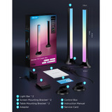 Govee RGBWIC TV Light Bar, Bande de LED Noir, pour TV de 45 à 70 pouces, 2 pièces, Wi-Fi 2,4 GHz
