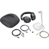 HP Poly Voyager Surround 85 USB-C - Teams Certified casque over-ear Noir, Support de charge inclus