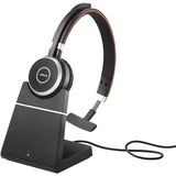 Jabra Evolve 65 UC SE casque on-ear Noir/Argent, Bluetooth, Mono