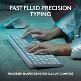 Logitech MX Keys S Advanced Wireless clavier Blanc, Layout US-International (QWERTY)