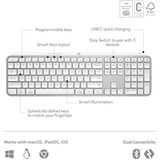 Logitech MX Keys S Advanced Wireless clavier Blanc, Layout US-International (QWERTY)
