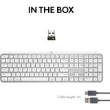Logitech MX Keys S Advanced Wireless clavier Blanc, Layout US-International (QWERTY)