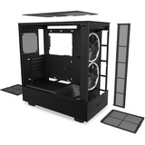 NZXT H5 Elite boîtier midi tower Noir | 1x USB-A | 1x USB-C | RGB | Verre Trempé