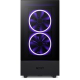 NZXT H5 Elite boîtier midi tower Noir | 1x USB-A | 1x USB-C | RGB | Verre Trempé