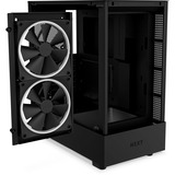 NZXT H5 Elite boîtier midi tower Noir | 1x USB-A | 1x USB-C | RGB | Verre Trempé