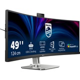 Philips 49B2U6900CH/00 écran plat de PC 124 cm (48.8") 5120 x 1440 pixels Dual QHD LCD Noir Moniteur UltraWide incurvé  Gris foncé/Argent, 124 cm (48.8"), 5120 x 1440 pixels, Dual QHD, LCD, 4 ms, Noir