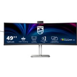 Philips 49B2U6900CH/00 écran plat de PC 124 cm (48.8") 5120 x 1440 pixels Dual QHD LCD Noir Moniteur UltraWide incurvé  Gris foncé/Argent, 124 cm (48.8"), 5120 x 1440 pixels, Dual QHD, LCD, 4 ms, Noir