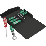 Wera Kraftform 300/7 Set 4 tournevis Kraftform Plus Noir/Vert, 7 pièces