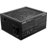be quiet! DARK POWER 14 alimentation modulaire 850 watt Noir, 1x 12V-2x6, 4x PCIe, 850 W, 100 - 240 V, 950 W, 50/60 Hz, 10 A, 5 A