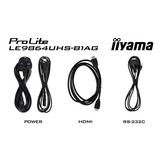 iiyama Iiya 98 LE9864UHS-B1AG 60Hz 4K VA, Affichage public Noir